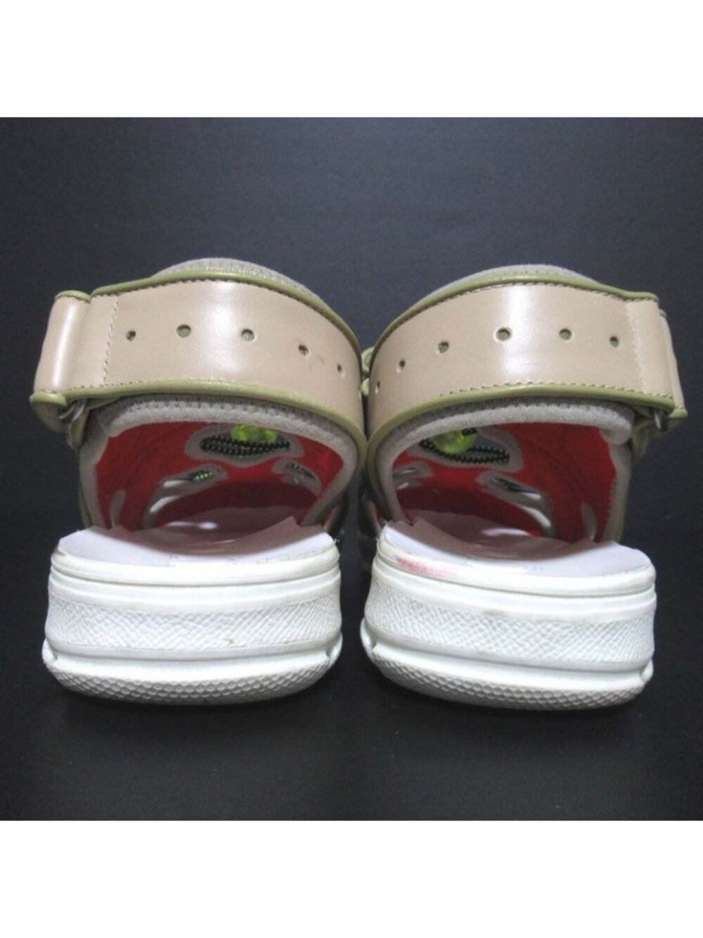 Gucci Mesh Velcro Sandals Size 34 Beige Multicolor - Picture 5 of 10